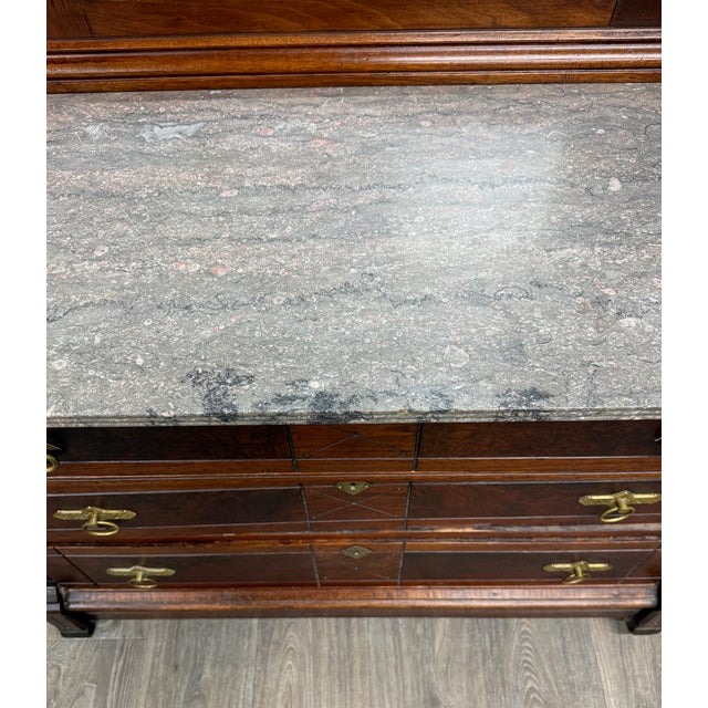 Antique Late 1800s Victorian Eastlake Marble Top Dresser Chest Dressing Stand For Sale - Image 16 of 18