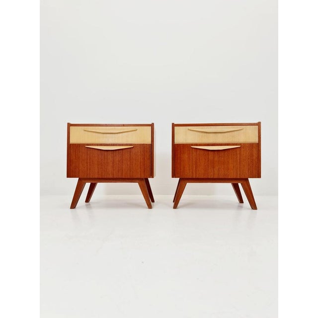 Mid-Century German Nightstands, 1950s, Set of 2 For Sale - Image 12 of 12