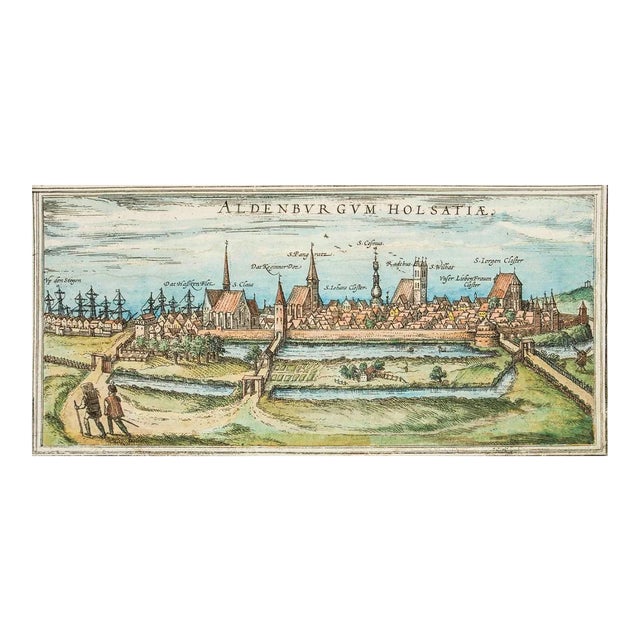 Stade, Antique Map from ''Civitates Orbis Terrarum'' - 1572-1617 1572-1617 For Sale