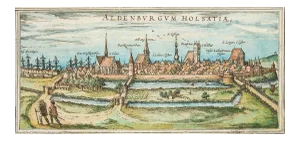 Stade, Antique Map from ''Civitates Orbis Terrarum'' - 1572-1617 1572-1617