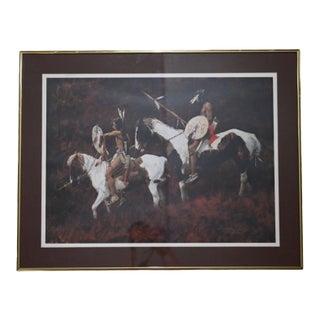 Howard Terpning "Paints" Signed Limited Edition Lithograph, 1983 For Sale