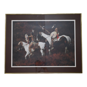 Howard Terpning "Paints" Signed Limited Edition Lithograph, 1983