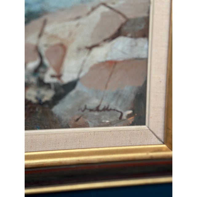 Bertil Wahlberg, Coast, 1960s, Oil on Canvas, Framed For Sale - Image 4 of 16