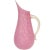 Murano Vintage Pink White Opal Gold Flecks Diamond Quilted Surface Italian Art Glass Pitcher Flower Vase For Sale - Image 12 of 12