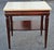 1960s Regency Style Tiered Mahogany Side Table With Marble Top For Sale - Image 9 of 10