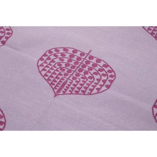 Flatweave Dhurrie Kilim Rug For Sale - Image 5 of 7