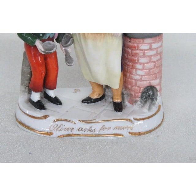 Samson & Cie Samson Porcelain Oliver Twist Asks for More Charles Dickens Figurine For Sale - Image 4 of 12