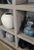 Early 21st Century Vintage Modern Farmhouse Square Cube Display Shelf / Bookcase For Sale - Image 5 of 6