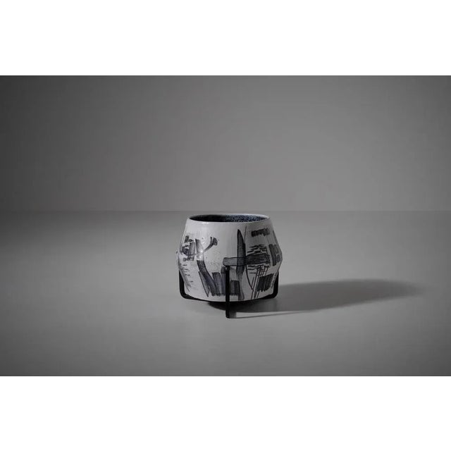 Large Ceramic Flower Pot by Victor Cerrato, Italy, 1960s For Sale - Image 12 of 12