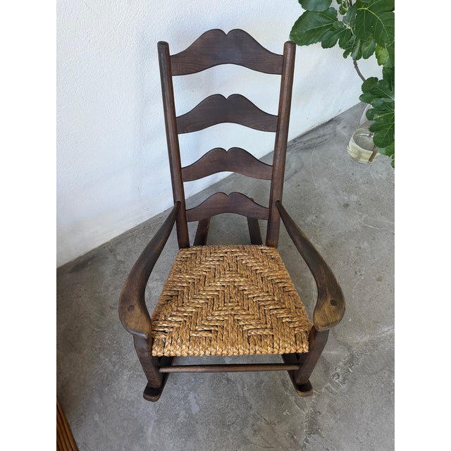 Early 20th Century Antique French Rocking Chair, 1900s For Sale - Image 5 of 18
