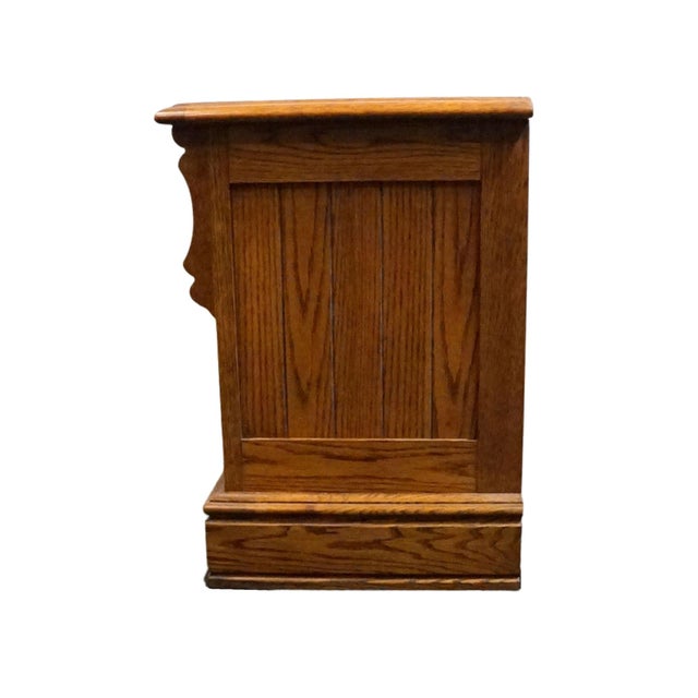 Lexington Furniture Recollections Solid Oak Rustic Country French 24" Two Drawer Nightstand 468-621 For Sale - Image 11 of 15