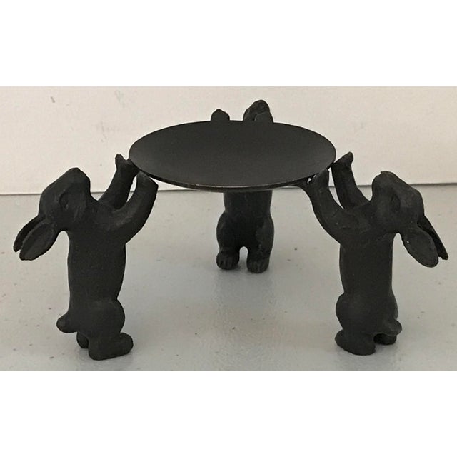 Vintage Bronze Rabbit Candle Holder or Display Stand Chairish