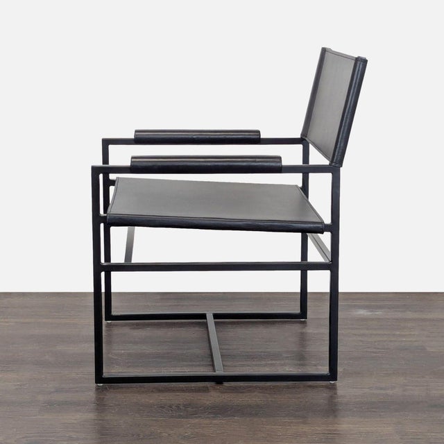 Modern Pottery Barn Hardy Dining Armchair For Sale - Image 3 of 7