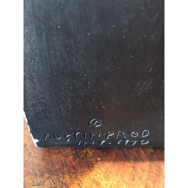 Striking Female Bust of Saint or Princess on Black Cube For Sale - Image 10 of 10