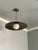 Not Yet Made - Made To Order Brass Flush Mount Ceiling Light With Adjustable Chain and Milk Glass Globe For Sale - Image 5 of 7
