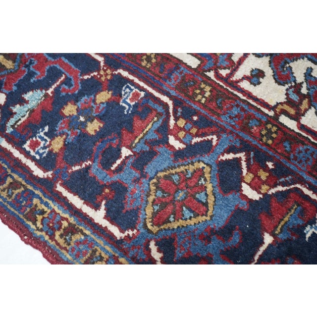 Vintage Heriz Rug 7'4'' X 10'5'' For Sale - Image 4 of 11
