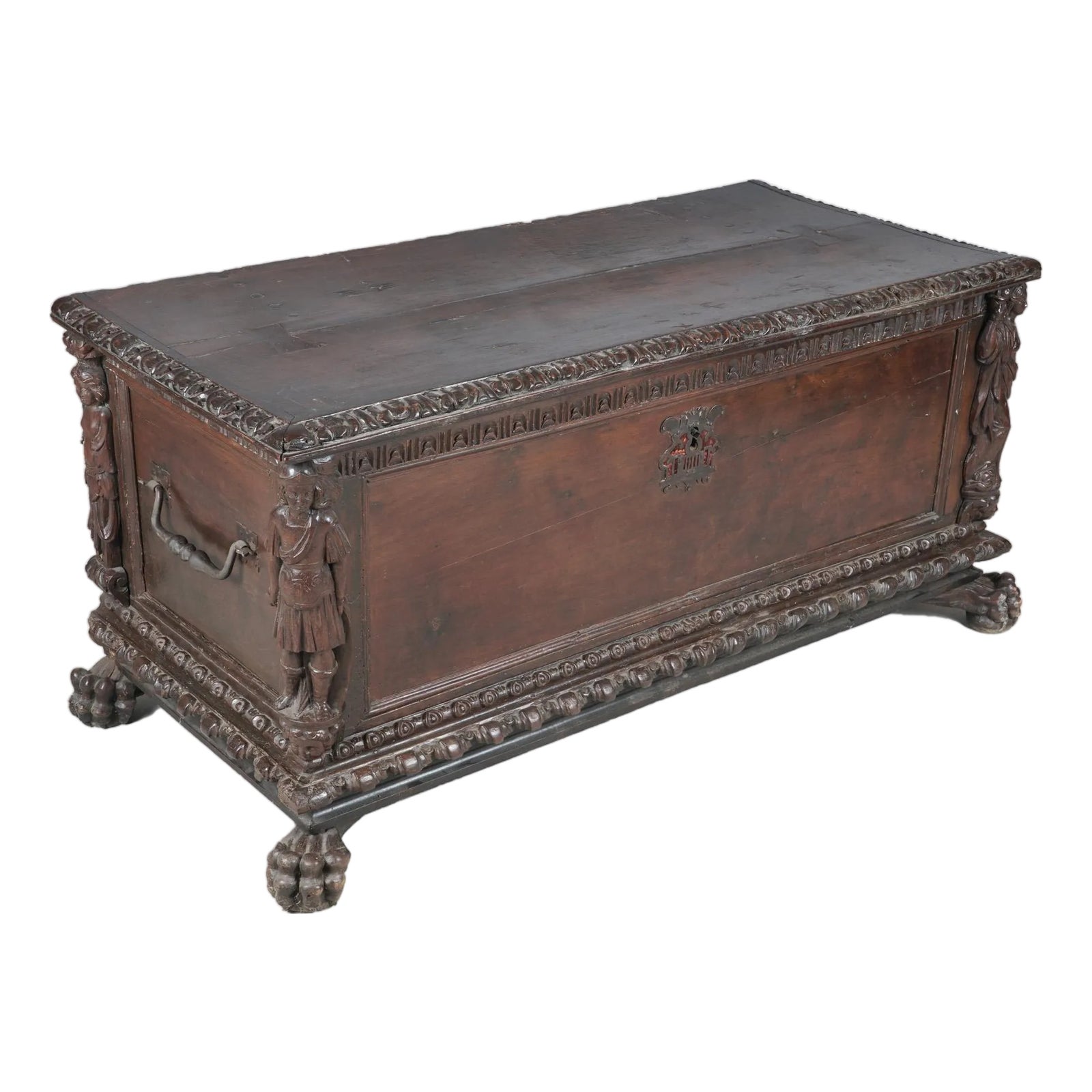 Italian Renaissance Walnut Cassone, 17th/18th Century | Chairish