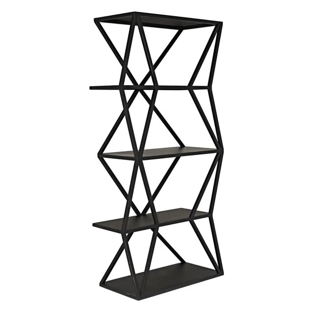 Noir NOIR Sutro Shelf, Black Iron For Sale - Image 4 of 6