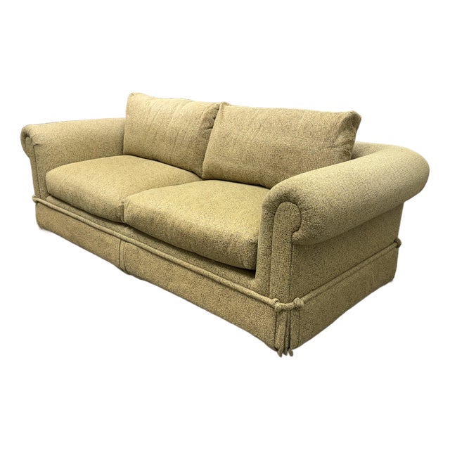 Bespoke Salon Rolled Arm Sofa For Sale