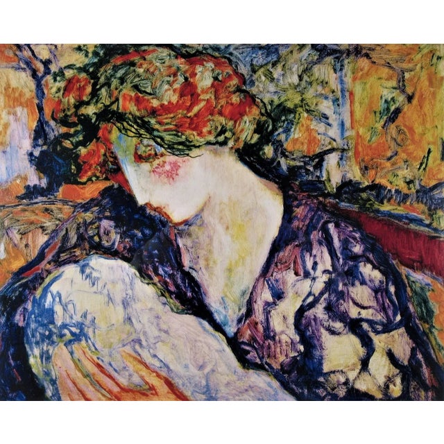 This artwork is an original seriolithograph (serigraph with lithograph) by American artist Barbara A. wood, born 1926. It...