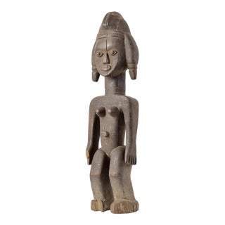 Early 20th Century Dan Standing Female Wood Figure Côte d'Ivoire For Sale