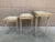 Italian Greek Key Nesting Tables in Aged Silver Leaf & Gilt, Set of Three For Sale - Image 11 of 13