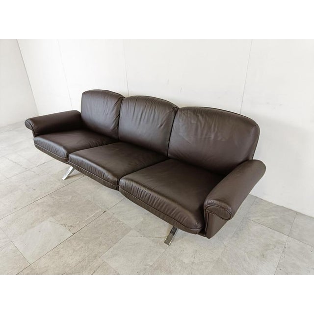 DS31 Sofa in Brown Leather from de Sede, 1970s For Sale - Image 6 of 12