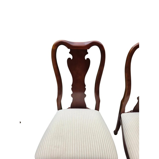 Beautiful Thomasville dining chairs in Excellent condition minor ware light fading. Please see photos as they are...
