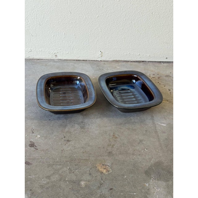 1960s Danish Ceramic Bowls — Einar Johansen for Søholm Stentøj, Blue/Brown Glaze 1960s For Sale - Image 9 of 9