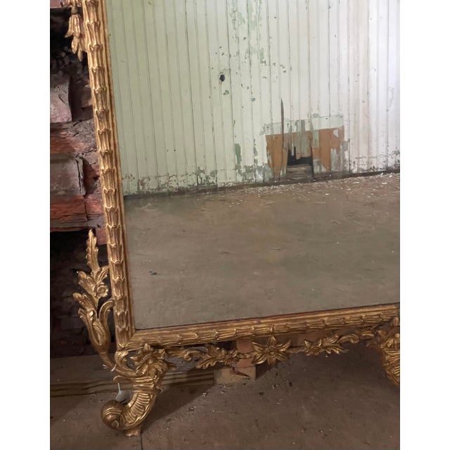 This is the most finely carved ornate large mirror I have ever had. The carving above the mirror measures 22 inches high...