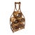Vintage Rattan Six-Bottle Wine Rack With Carry Handle For Sale