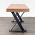 Moe's Industrial Style Desk With Solid Wood Top and Metal Legs For Sale In San Francisco - Image 6 of 11