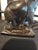 Vintage 1930s Art Deco Anglo-Indian Chocolate Bronze Elephant Bookends - Pair For Sale - Image 4 of 14