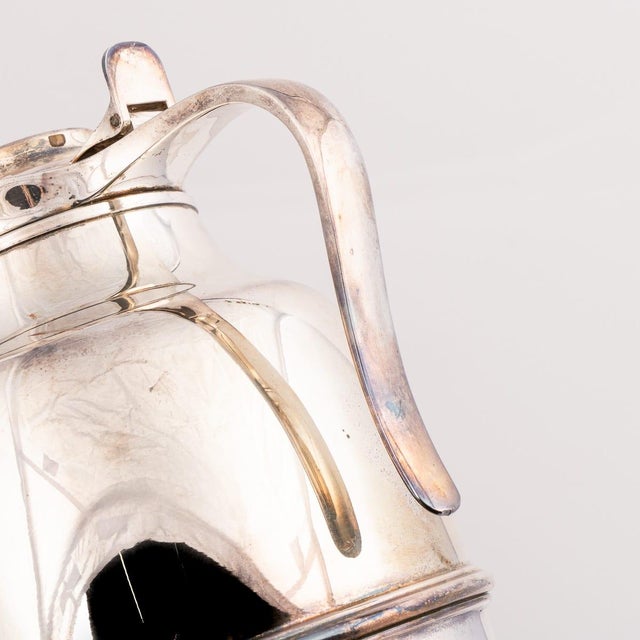 Animal Skin Vintage 20th Century Italian Silver Plated Hot Water Flask from Gucci, 1980s For Sale - Image 7 of 10