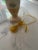 1940s Porcelain Floral and Gold Table Lamp With New Wiring For Sale - Image 4 of 11