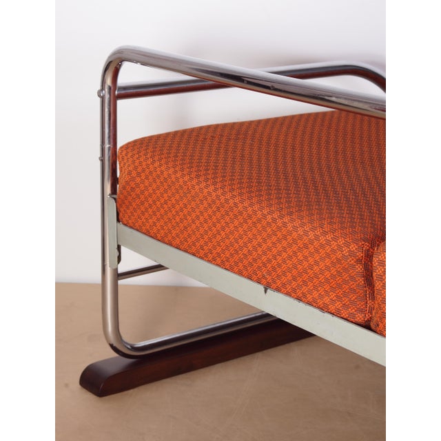 Bauhaus Bauhaus Chrome Sofa by Hynek Gottwald, 1940s For Sale - Image 3 of 18