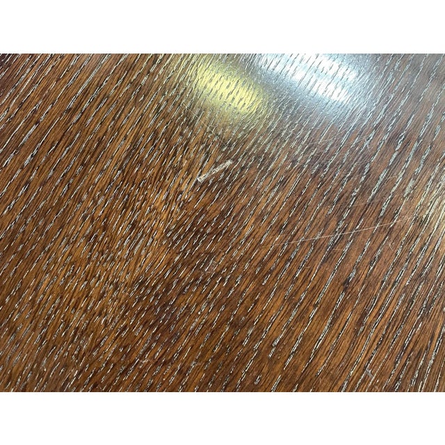 Wood Oak & Satin Nickel Finish Oliver Coffee Table From the Madeline Stuart Collection For Sale - Image 7 of 10