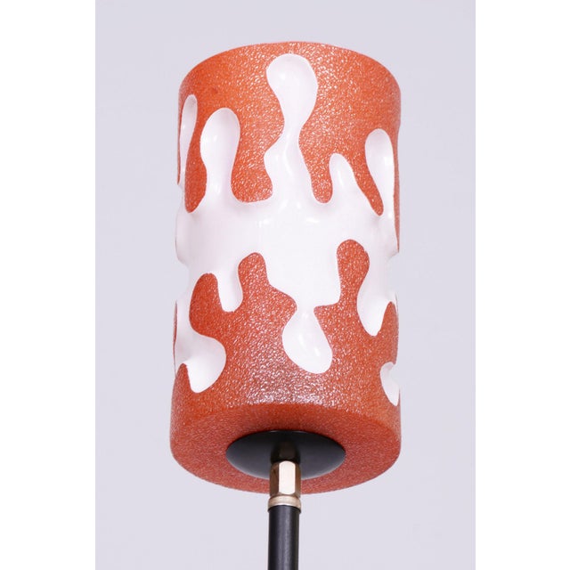 Metal Mid-Century Floor Lamp in Steel, Czechia, 1960s For Sale - Image 7 of 9