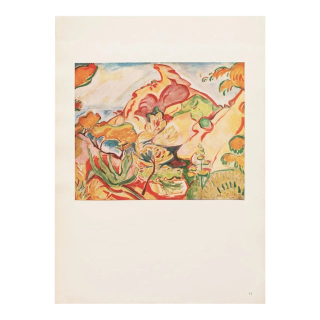 1943 After Othon Friesz "Paysage a La Ciotat", First Edition Parisian Offset Lithograph For Sale