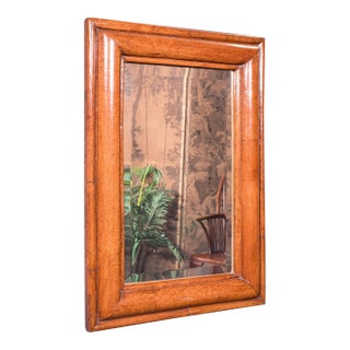 Antique Reception Hall Vanity Mirror, English, Walnut, Bevelled Glass, Edwardian For Sale