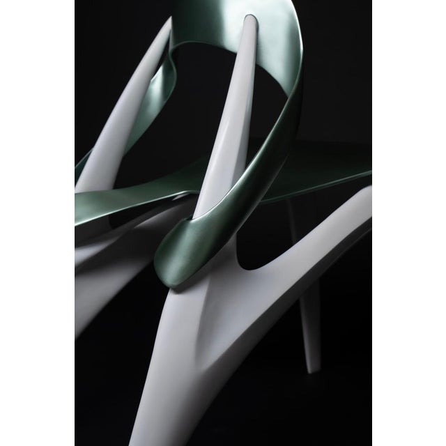 Green Forest Green AI Standard Ying Chair by Duen Studio For Sale - Image 8 of 10