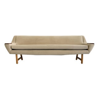 Danish Modern Sofa With Teak Paws, Oak H - Base, 1960's, 2 Configurations For Sale