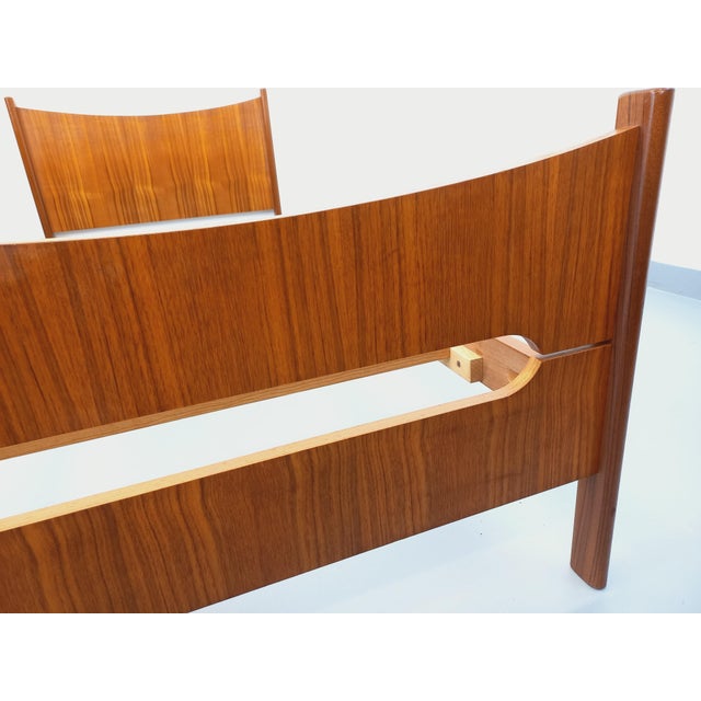 Vintage Scandinavian Single Bed in Teak, 1960s For Sale - Image 10 of 17