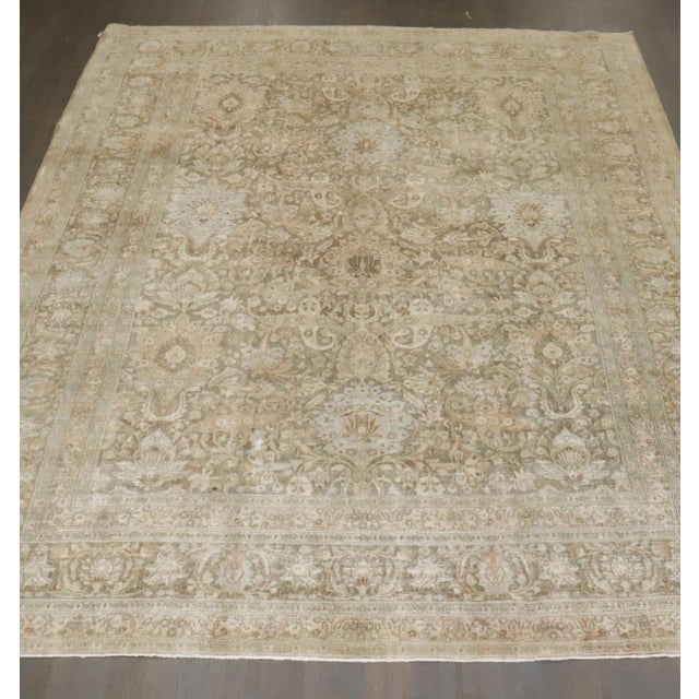 Antique Zabihi Collection Persian Khorassan Rug For Sale - Image 4 of 12
