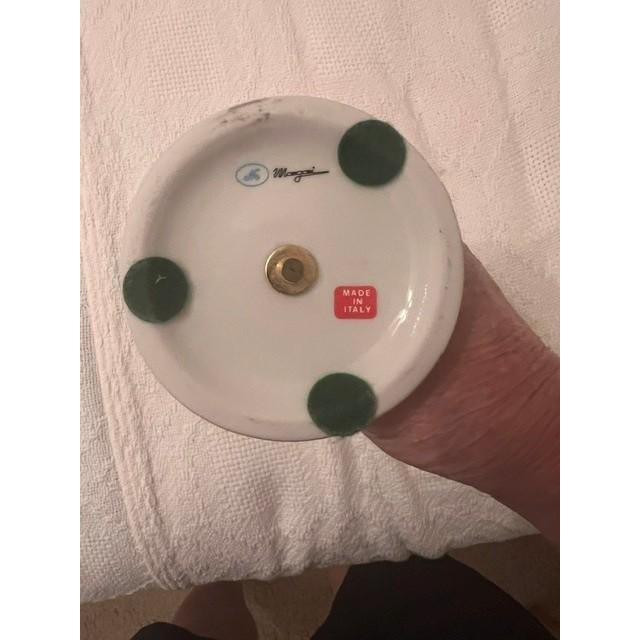 Mid 20th Century Giulia Mangani Style Porcelain Candlestick For Sale - Image 5 of 5