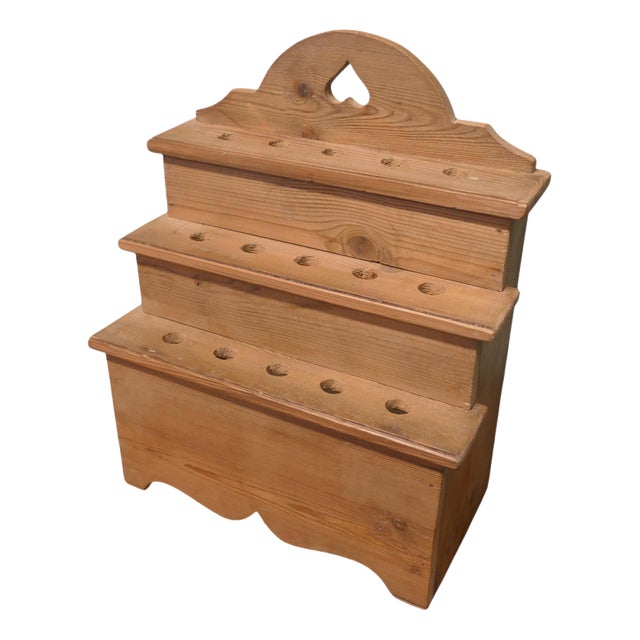 Farm House Country Pine Spoon Rack, 1930 For Sale