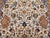 Vintage Persian Isfahan Rug, Hand-Knotted Wool & Silk, Allover Floral Pattern, Ivory & Brick-Red, 4x6 For Sale - Image 17 of 18