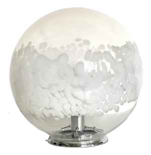 White Murano Glass Table Lamp by Simoeng