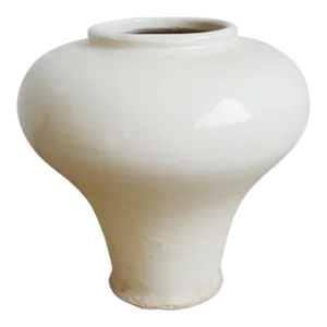 White Milk Vintage Farmhouse Pottery Vase