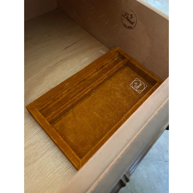 Brown 1970s Bedroom Dresser Lowboy Faux Bamboo and Rattan by Drexel with 2 Mirrors Hollywood Regency Coastal Style For Sale - Image 8 of 8